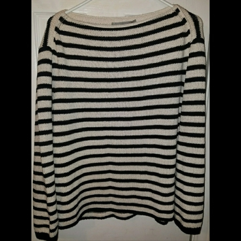 Vince striped cotton pull over